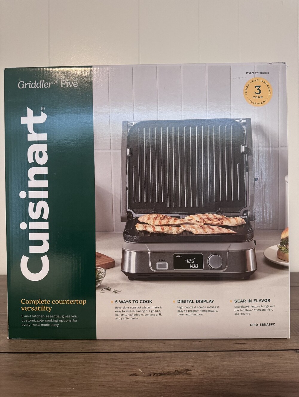Cuisinart 5 In 1 Digital Griddler